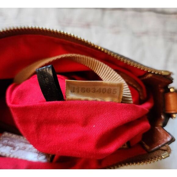 Dooney & Bourke Taupe Pebbled Leather Crossbody - Picture 9 of 10